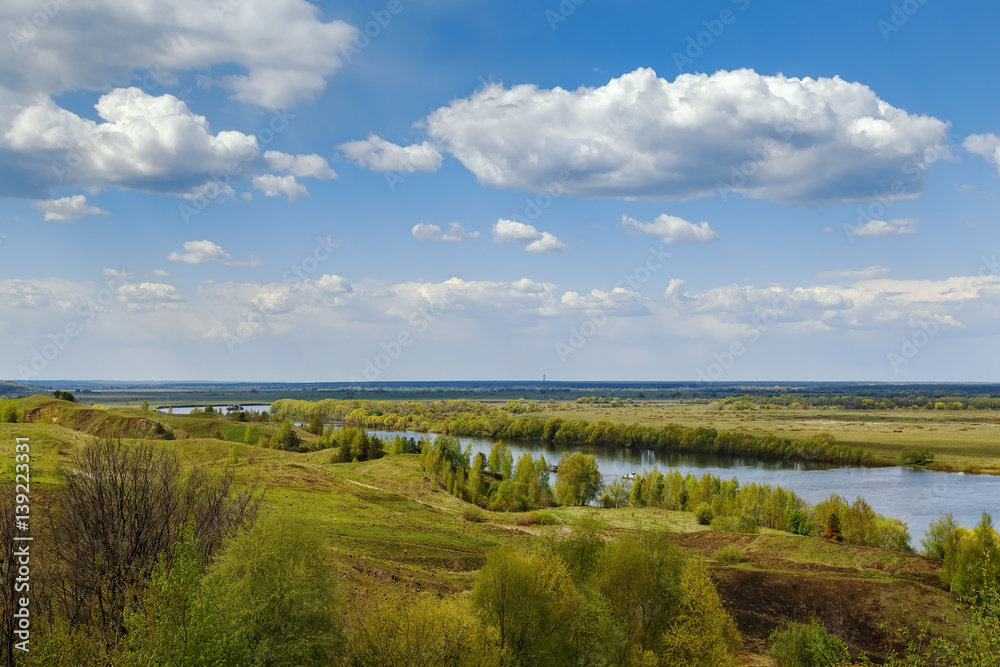 View of the Oka river, Russia