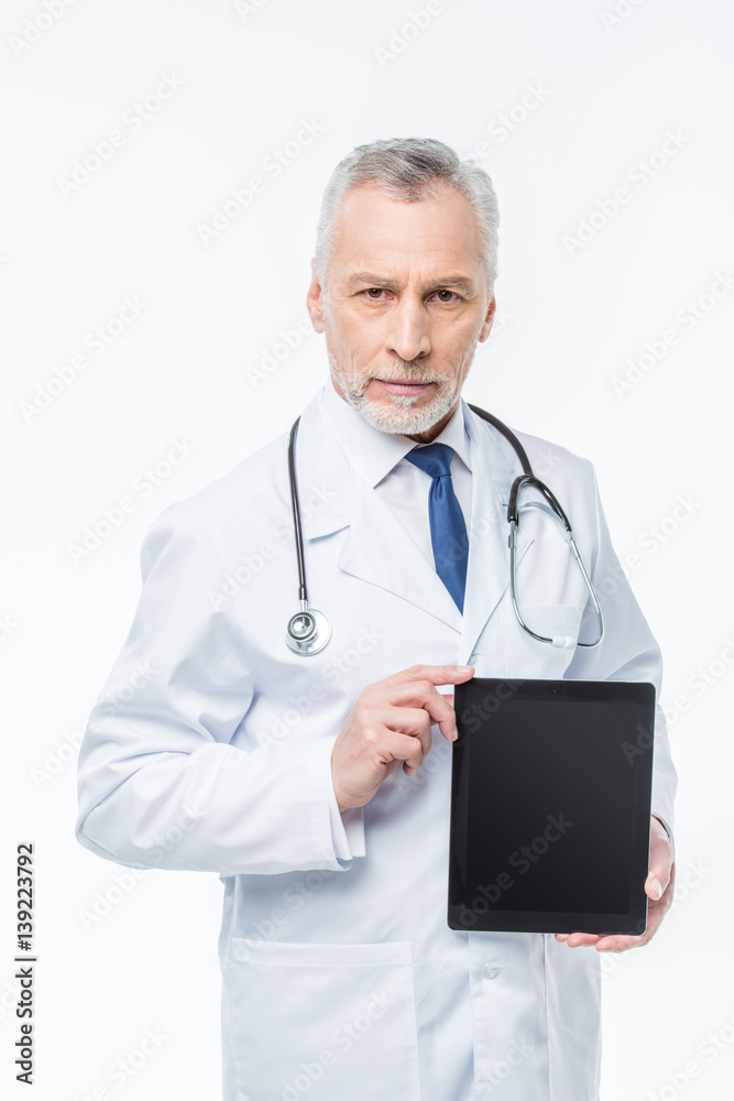 Doctor holding digital tablet Doctor holding digital tablet