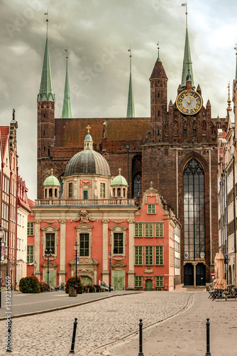 Poland, Gdansk, royal chapel in front of St. Mary's Church photo