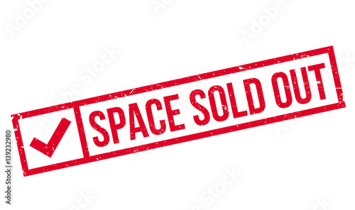 Space Sold Out rubber stamp. Grunge design with dust scratches. Effects can be easily removed for a clean, crisp look. Color is easily changed.