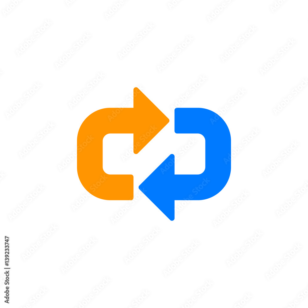 Arrows around icon vector, filled flat sign, solid colorful pictogram isolated on white. Refresh symbol, logo illustration. Pixel perfect Arrows around icon vector, filled flat sign, solid colorful pictogram isolated on white. Refresh symbol, logo illustration. Pixel perfect