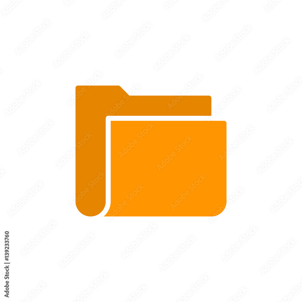 File folder icon vector, filled flat sign, solid colorful pictogram isolated on white. Symbol, logo illustration. Pixel perfect
