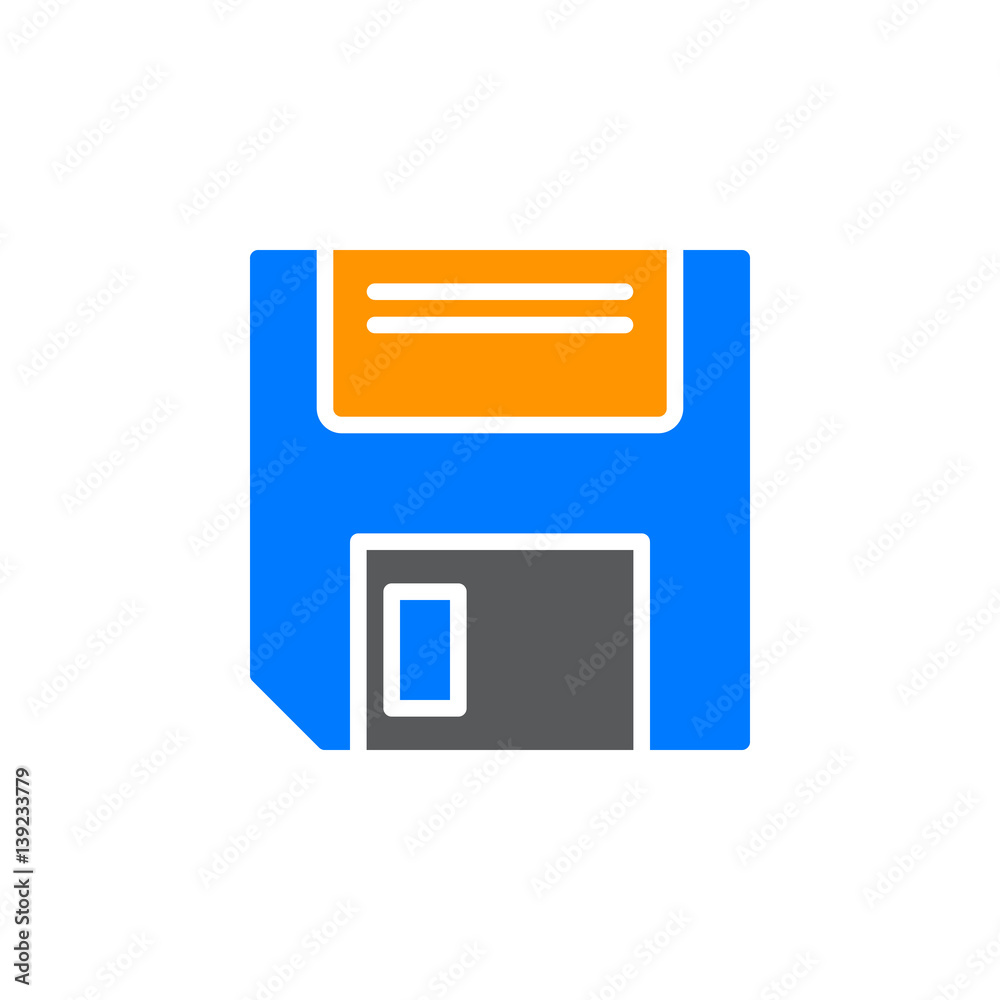Floppy disk icon vector, filled flat sign, solid colorful pictogram isolated on white. Save symbol, logo illustration. Pixel perfect Floppy disk icon vector, filled flat sign, solid colorful pictogram isolated on white. Save symbol, logo illustration. Pixel perfect
