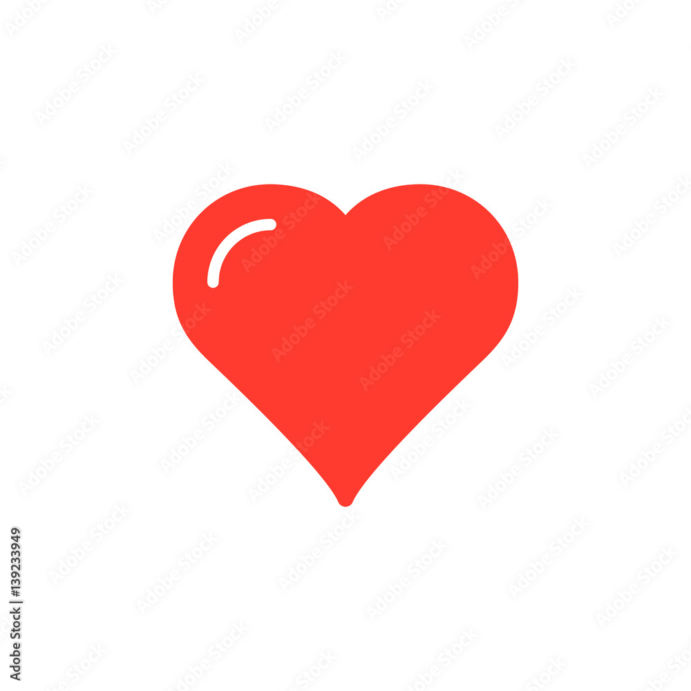 Heart, favorite icon vector, filled flat sign, solid colorful pictogram isolated on white. Love symbol, logo illustration. Pixel perfect
