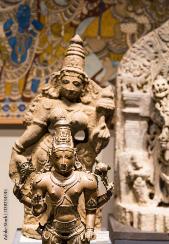 Two Statues of Vishnu
