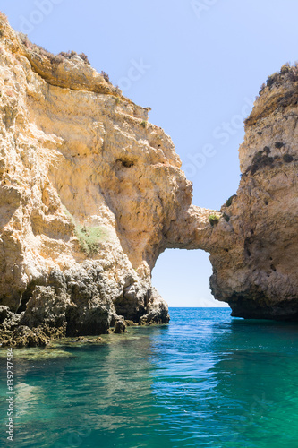 Obraz na płótnie Beautiful sea in Summer at Lagos, Portugal w salonie