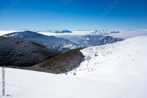 Amazing landscape in Vigla, Florina's ski center, Greece 