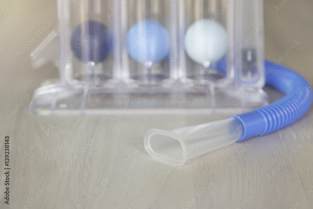 Three balls Incentive Spirometer for deep patient breathing