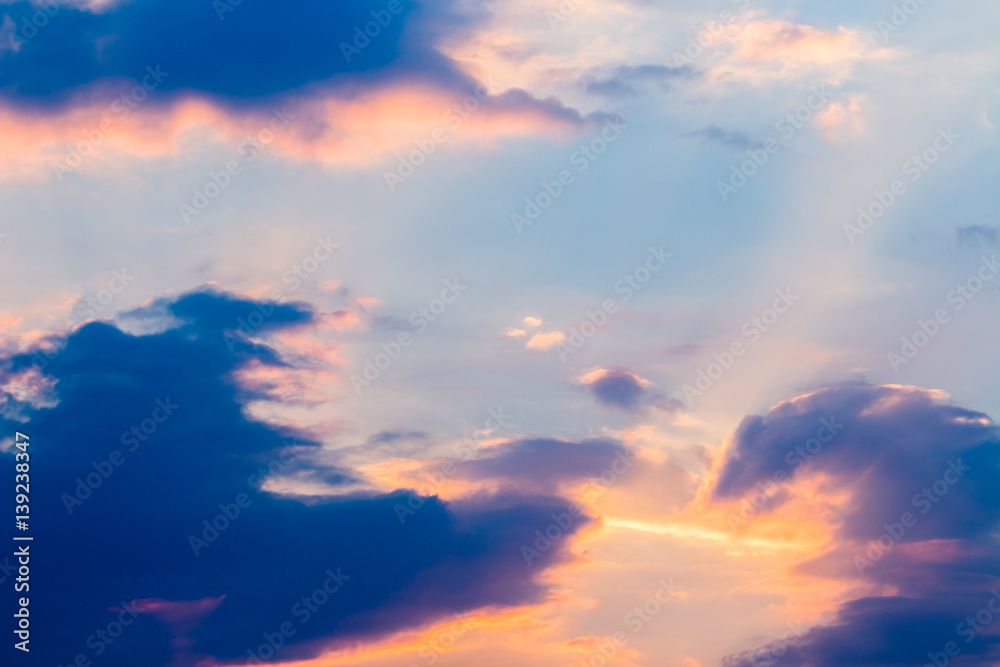 colorful dramatic sky with cloud at sunset colorful dramatic sky with cloud at sunset