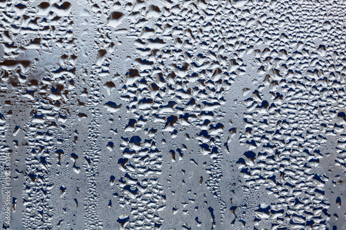 water drops on glass