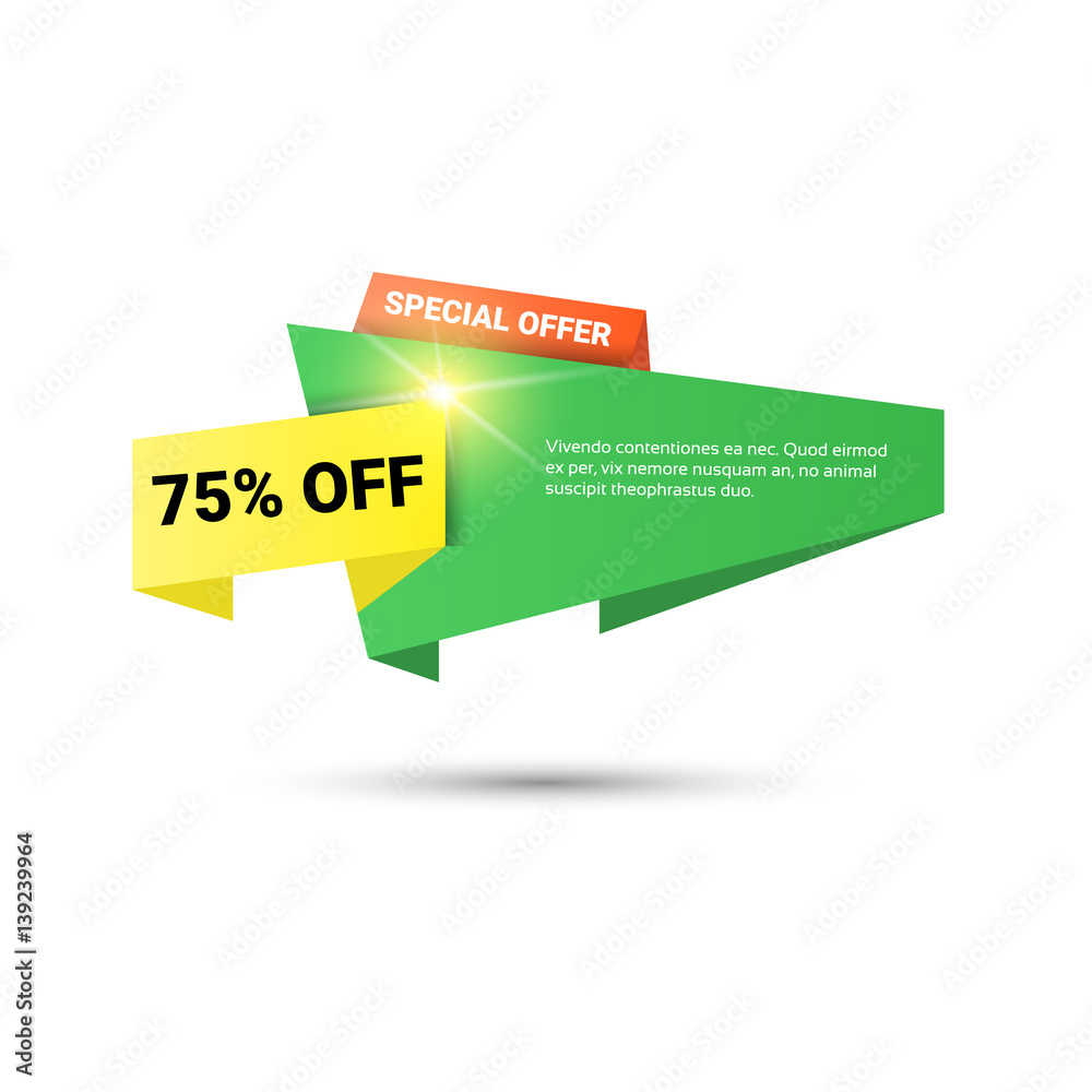 Spring Sale Shopping Special Offer Holiday Banner Flat Vector Illustration Spring Sale Shopping Special Offer Holiday Banner Flat Vector Illustration
