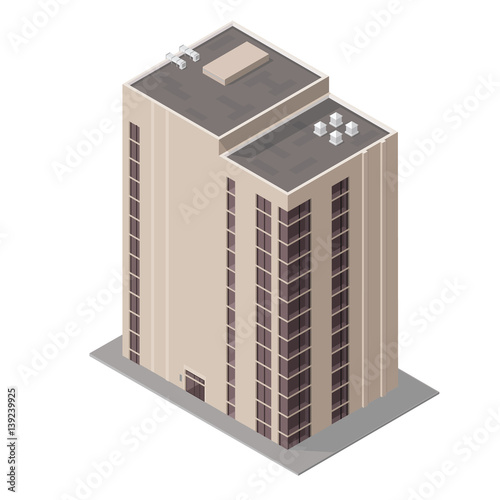 Isometric apartment building.

Vector isometric icon or infographic for modern homes.
