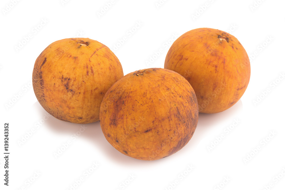 Santol fruit isolated on white background Santol fruit isolated on white background