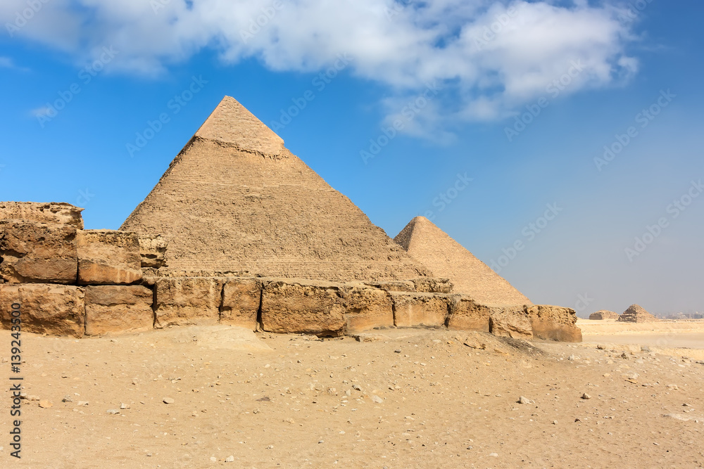 The Great and 2nd Pyramids at Giza, Cairo