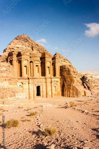 The Monastery (Deir) at Petra in the late afternoon sunshine