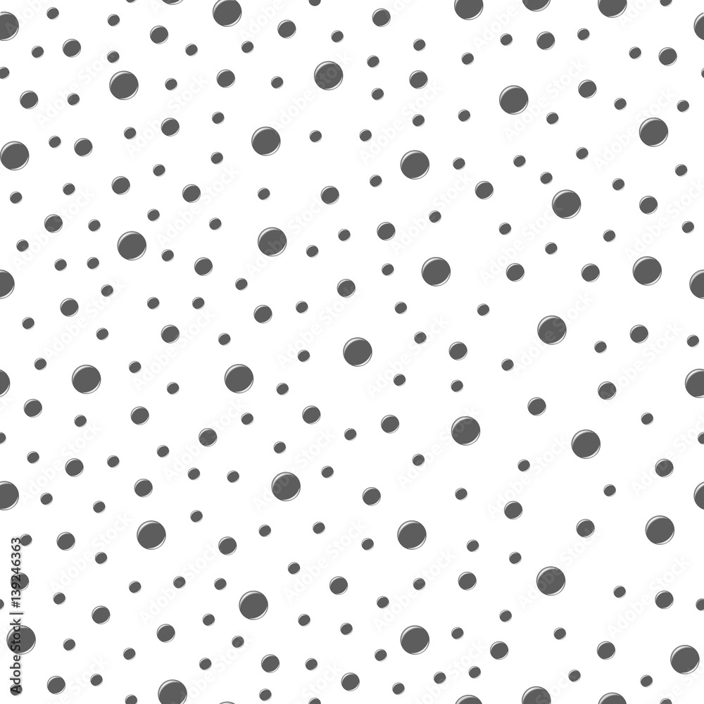 Black circle seamless pattern. Abstract black geometric modern background. Vector illustration. Art deco style.