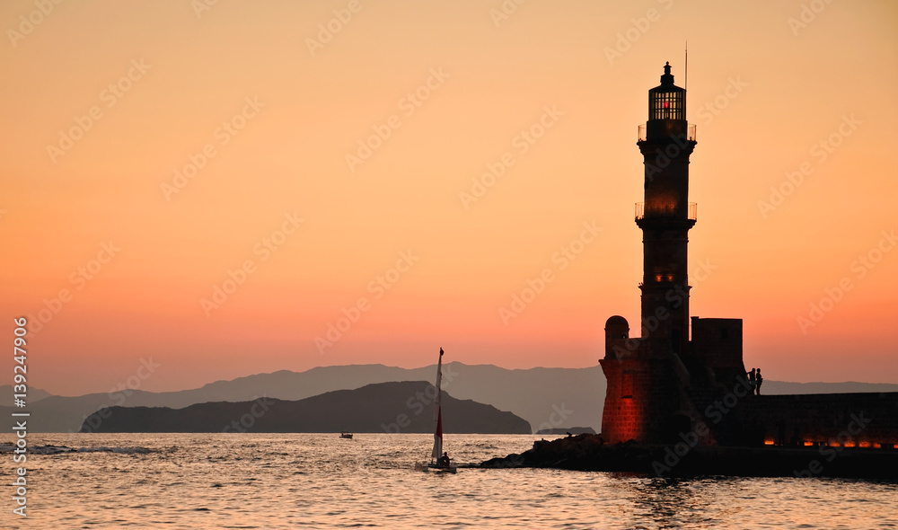 Sunset in Chania, Western Crete