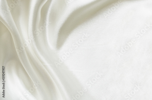 Closeup of white folded sil...