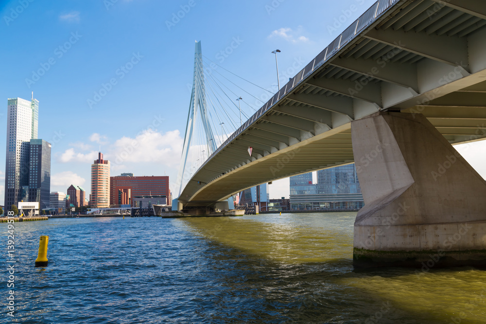 Erasmus bridge. Rotterdam. Netherlands. Erasmus bridge. Rotterdam. Netherlands.