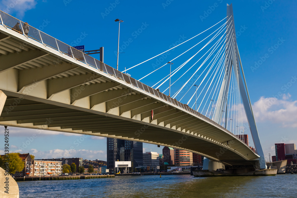 Erasmus bridge. Rotterdam. Netherlands.