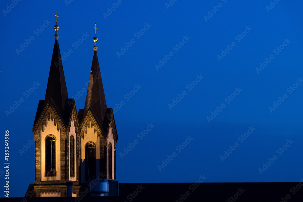 Church of Saints Cyril and Methodius at sunset Church of Saints Cyril and Methodius at sunset