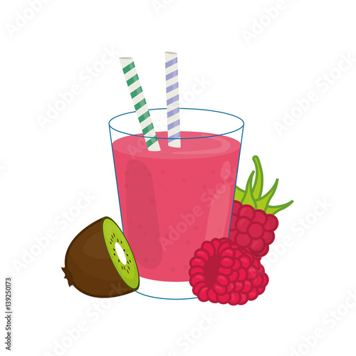 Delicious and sweet smoothie icon vector illustration graphic design