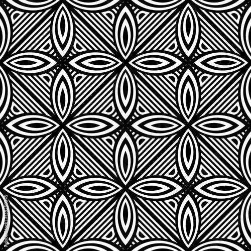 Design seamless monochrome geometric pattern