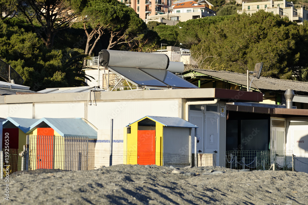 bathing box in arenzano beach