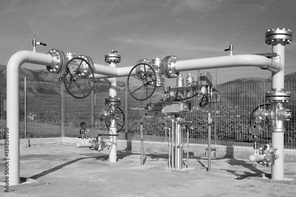 Fototapeta premium centrale gasdotto