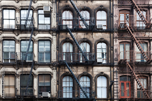 facade, fire stairs, new york