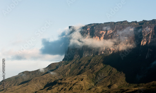 Morning view of the Kukenan tepui - Venezuela, Latin America photo