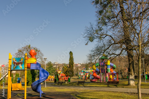 Playground for children in urban park