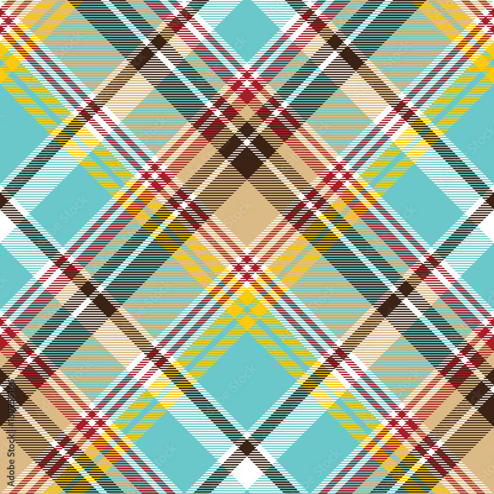 Seamless fabric texture plaid blue madras Seamless fabric texture plaid blue madras