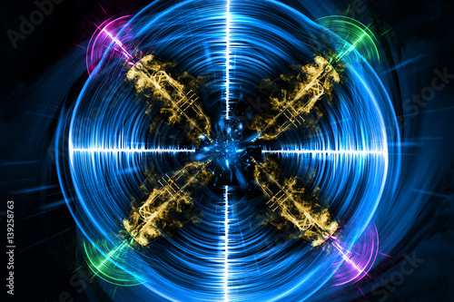 Colorful Trumpet Soundwave photo
