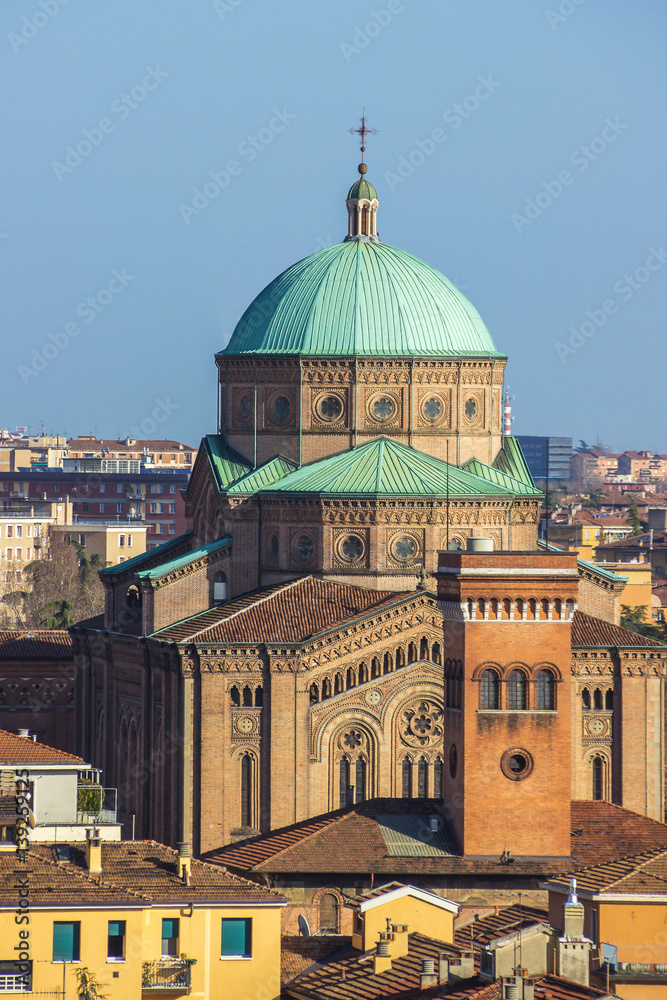 Church Of Bologna. Architectural building
