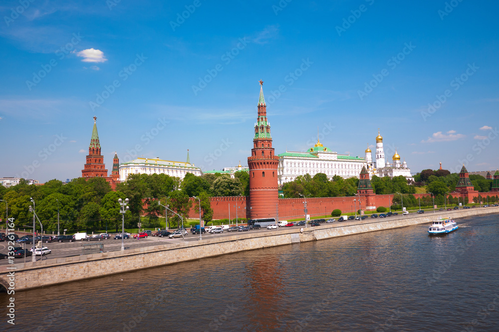 Panoramic view to Moscow Kremlin