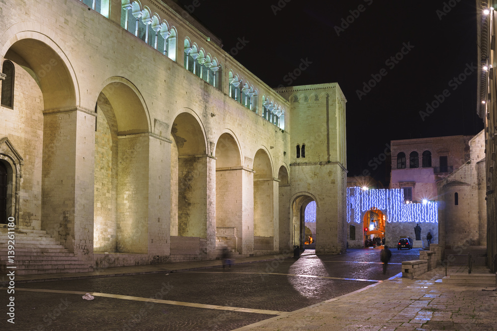 Main Entrance to the St. Nicholas Basilica. Bari. Apulia.