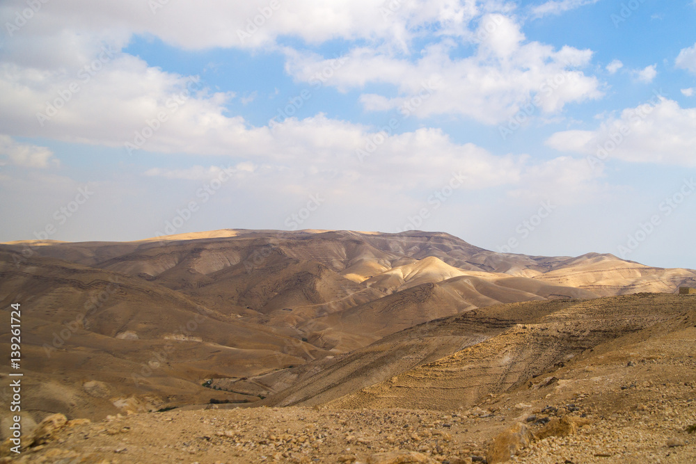 Sands of hot Judean Desert, Israel