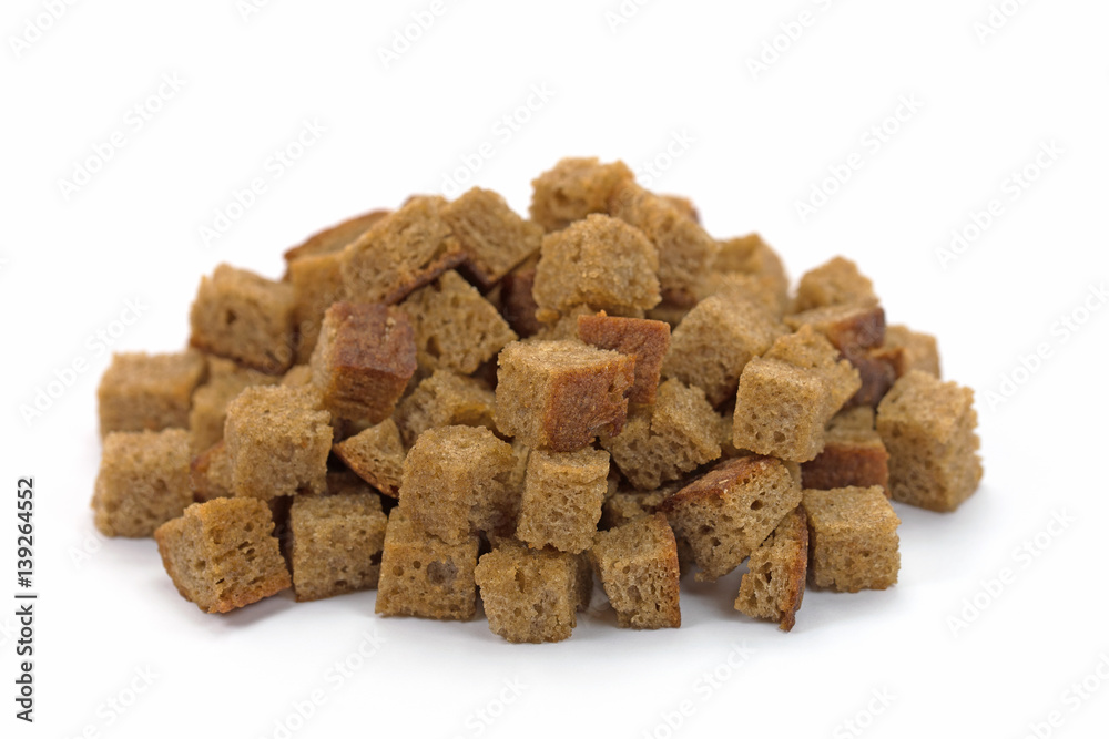 Geröstete Brotwürfel, Croutons Geröstete Brotwürfel, Croutons