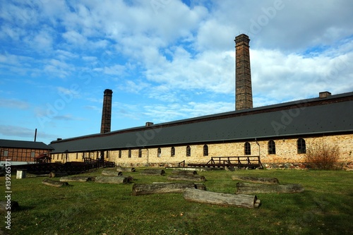 Obraz na płótnie Building historic salt works in Ciechocinek, Poland w salonie
