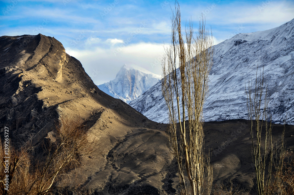 Fototapeta premium Karakoram Mountains range, Peak and summit