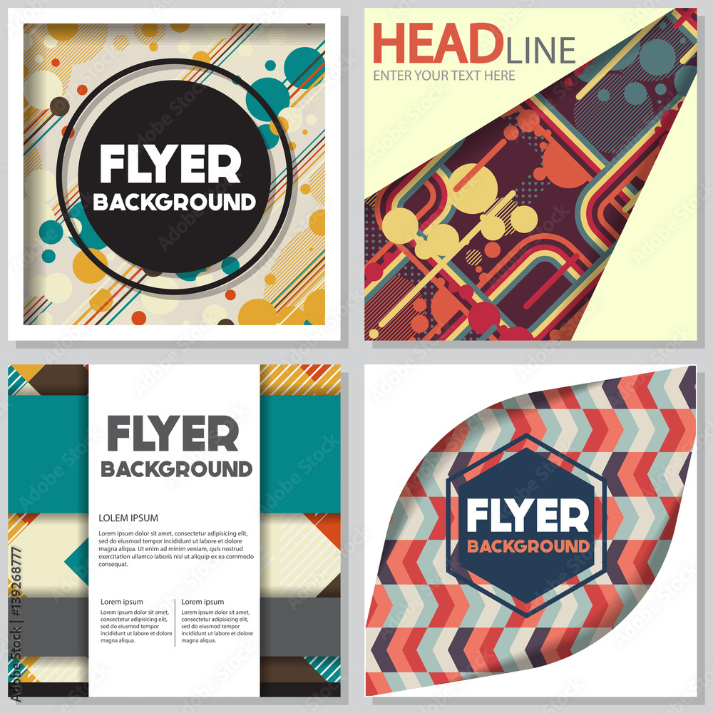 Obraz premium Old retro Vintage style background Design Template