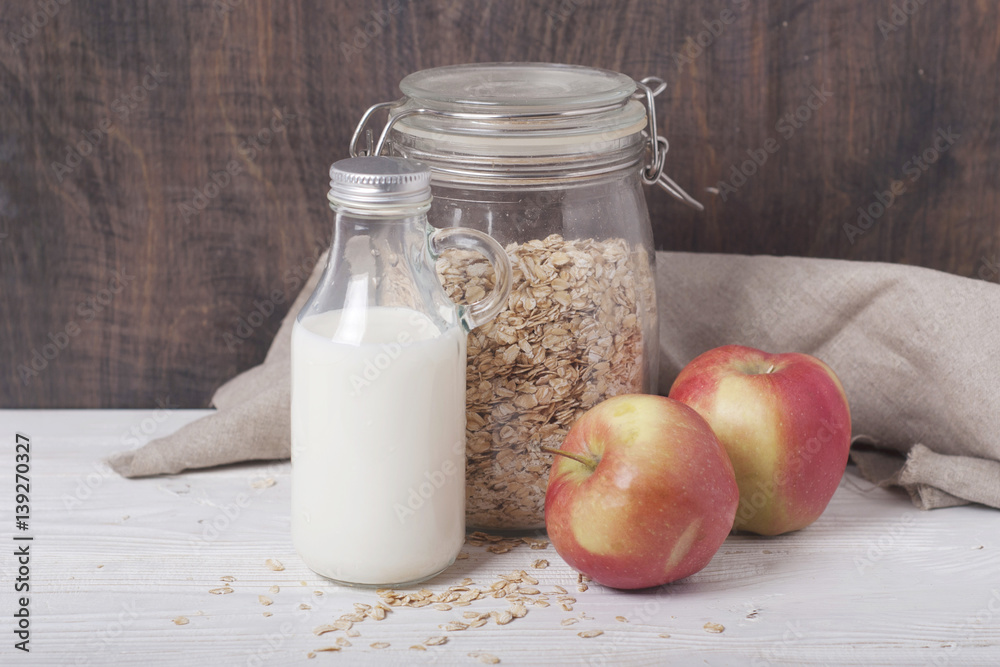 healthy breakfast. ingredients healthy breakfast. ingredients