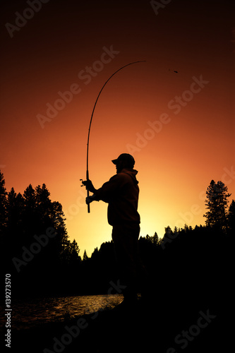 Fisherman's Silhouette | Southern Oregon 