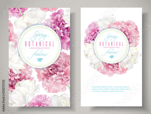 Peony tulip banners