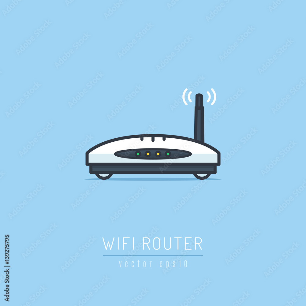Wi Fi router icon vector illustration Wi Fi router icon vector illustration