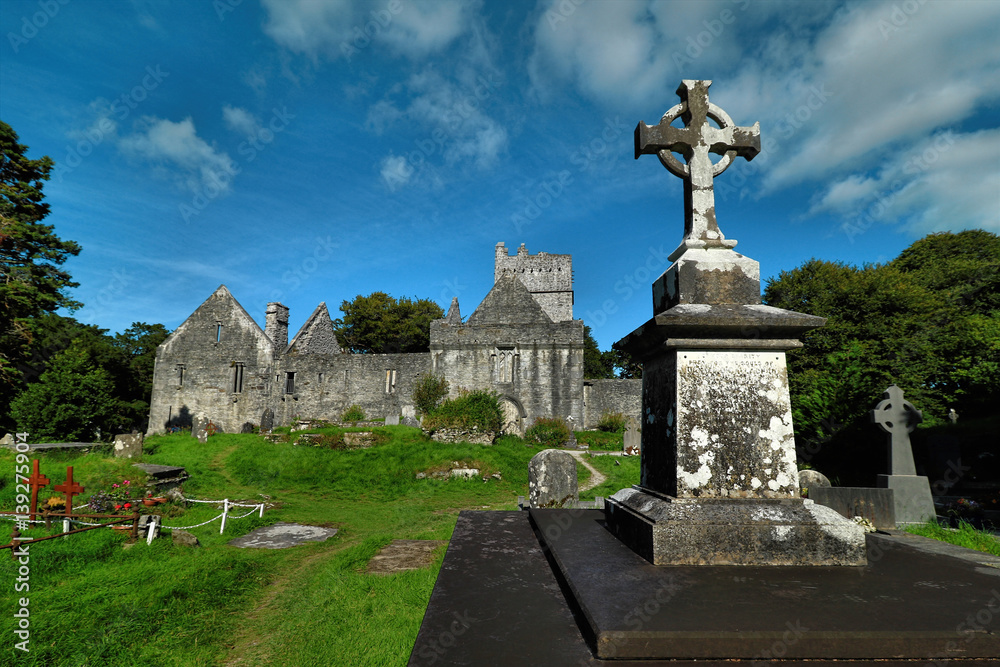 Ireland, Co Kerry, Muckross Abbey, Killarney