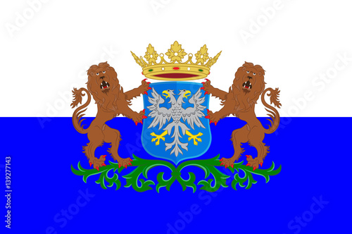 Flag of Arnhem of Gelderland, Netherlands