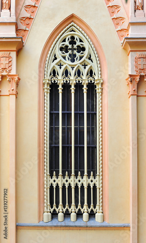 Gothic window with traceries, Italy © pavlobaliukh