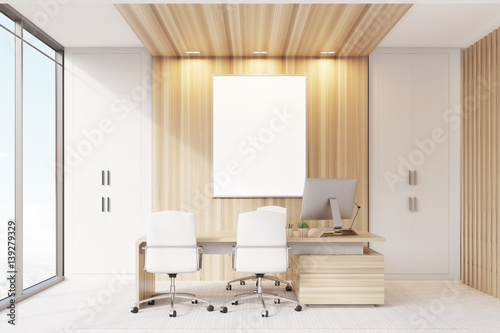Elegant CEO room interior  poster